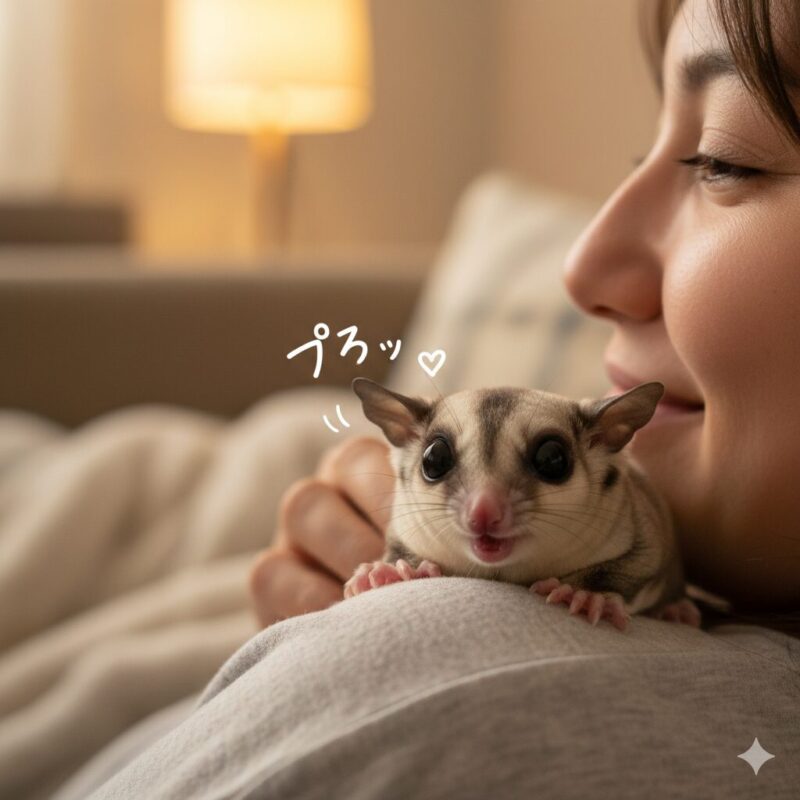 フクロモモンガのプシュー音が示す甘えと愛情表現の特徴