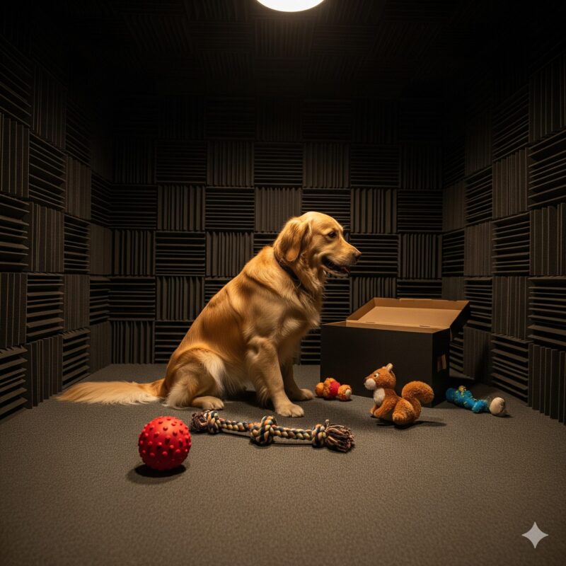 防音対策された犬の環境