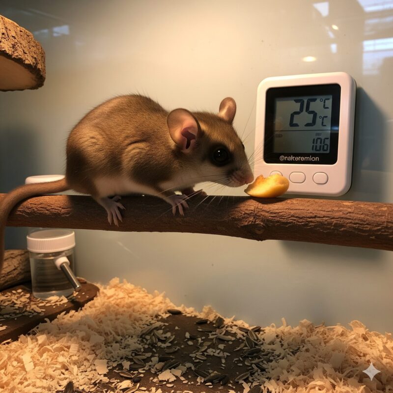 アフリカヤマネの寿命に直結する栄養管理と食事