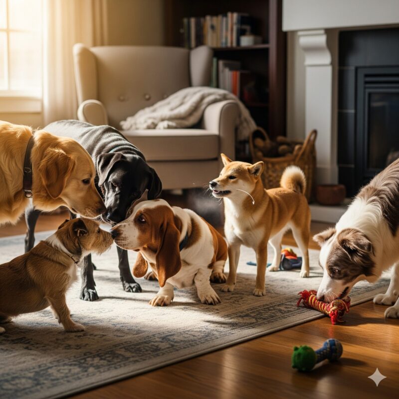 複数の犬のコミュニケーション
