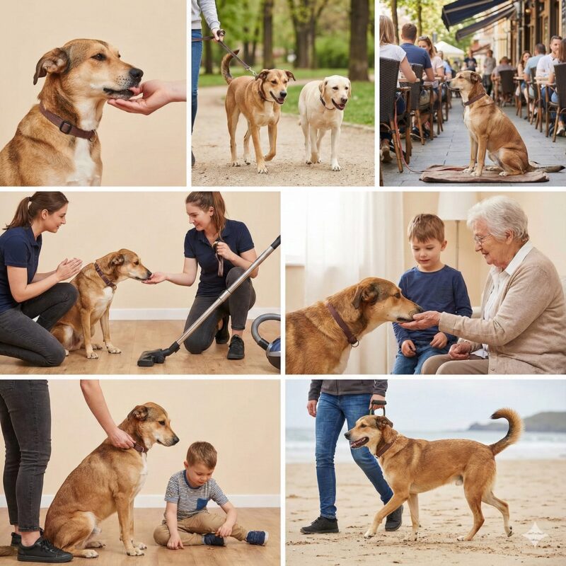 犬の社会化トレーニング｜成犬でも効果的な段階的トレーニング方法