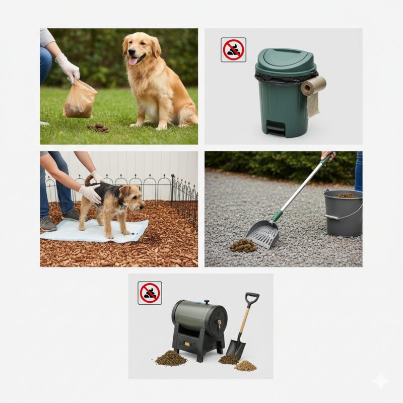 犬の留守番うんちまみれ対策の具体的な方法を示すイメージ