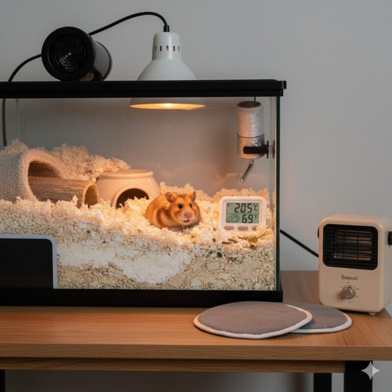ハムスター用保温器具イメージ