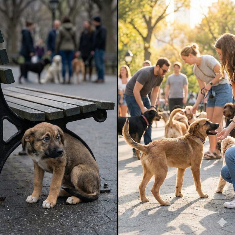 犬の社会化不足｜他の犬に吠える様子や怖がる犬の問題行動