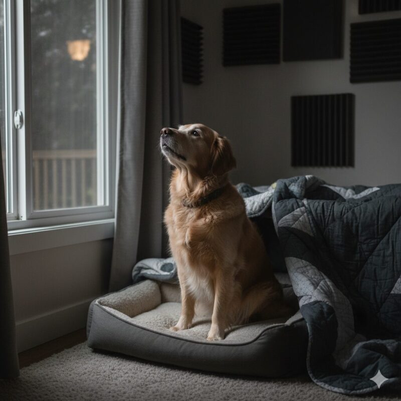 老犬の夜鳴きに悩む飼い主