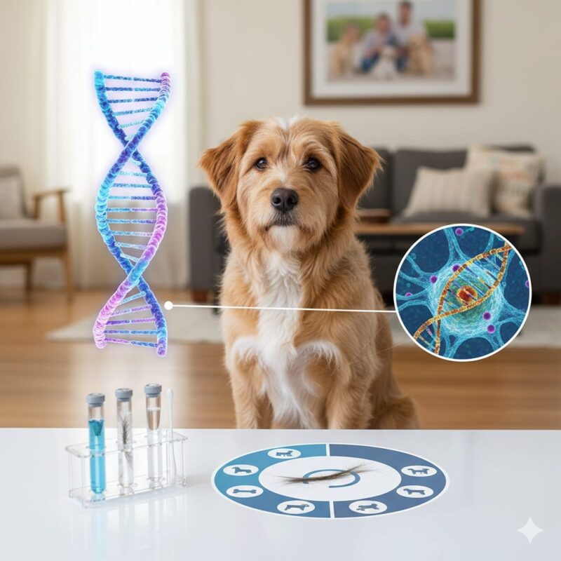 ミックス犬のDNA検査イメージ