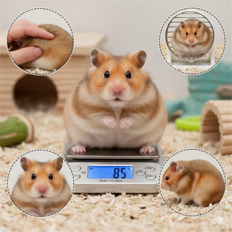 ハムスターの肥満チェック