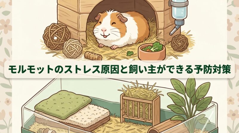 モルモットのストレス原因と飼い主ができる予防対策