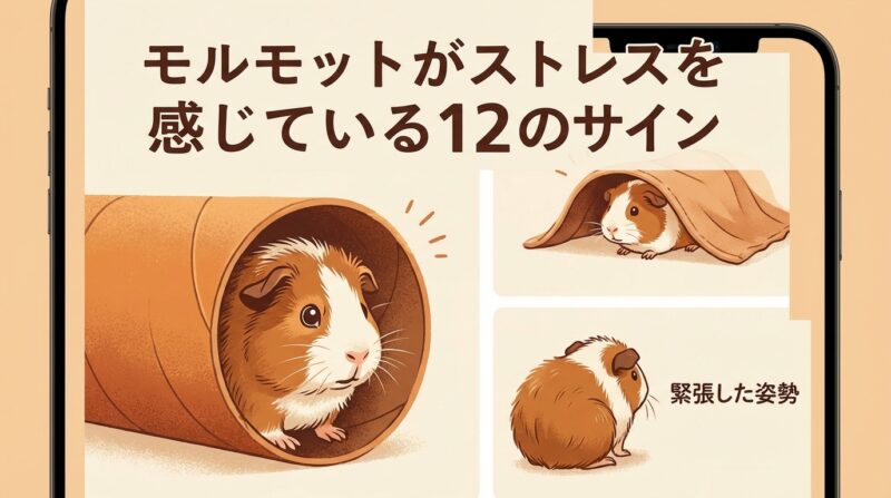 モルモットがストレスを感じている12のサイン