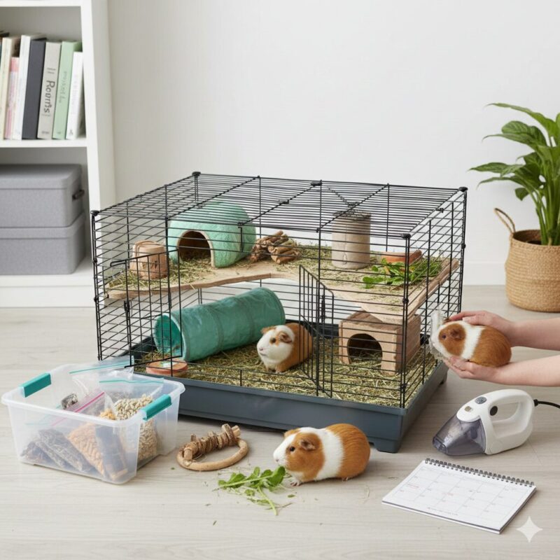 快適なモルモット飼育環境のイメージ