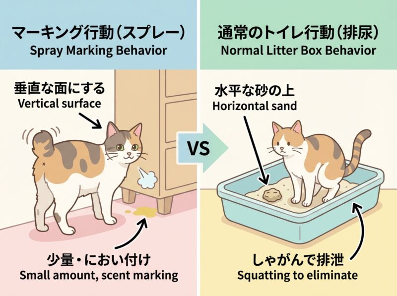 猫のマーキング行動