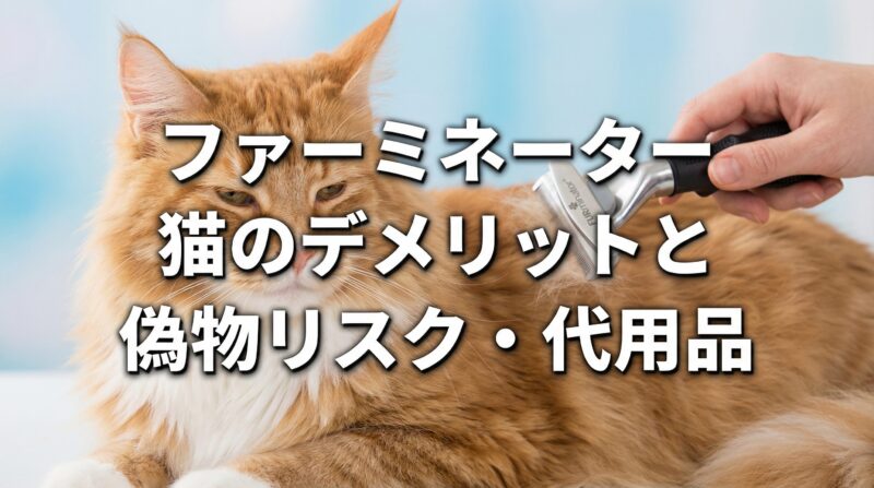 ファーミネーター猫のデメリットとは?偽物リスクと安全な代用品