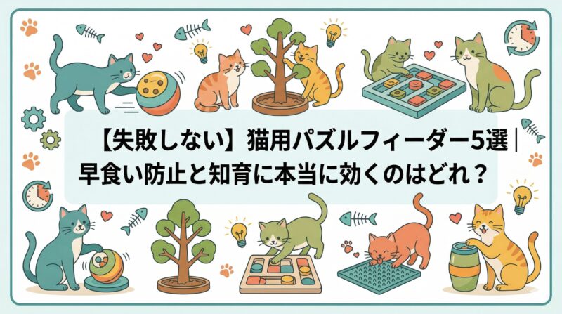 失敗しない】猫用パズルフィーダーおすすめ5選