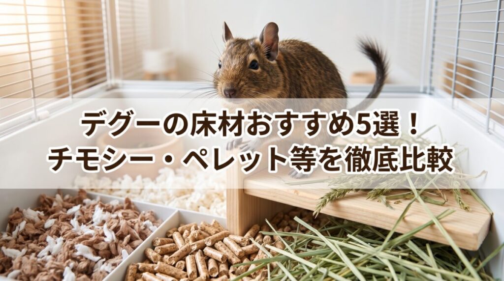 デグーの床材おすすめ5選を比較