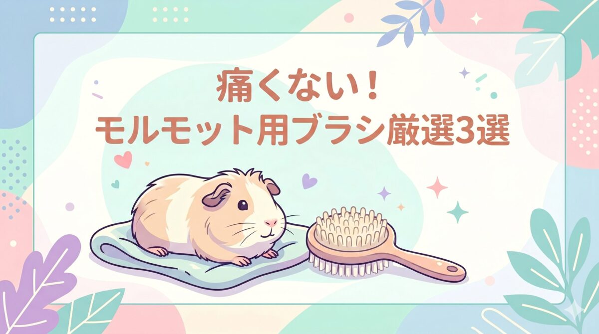 モルモットが痛がらないおすすめブラシ3選と選び方