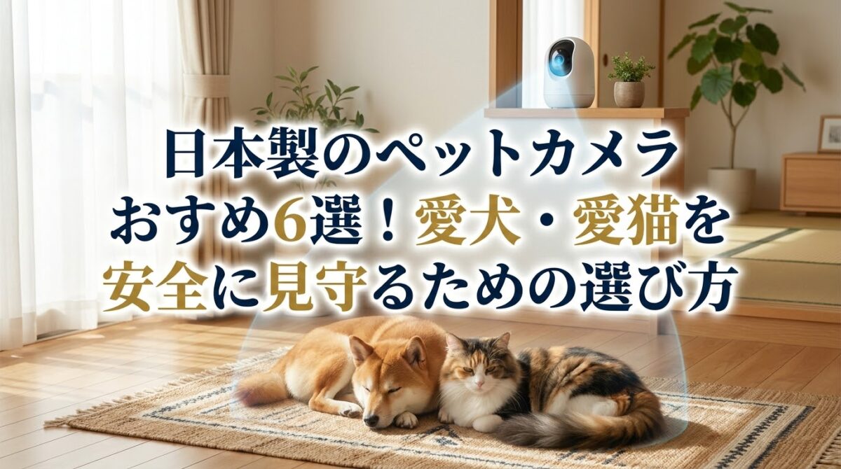 日本製のペットカメラおすすめ6選!愛犬・愛猫を安全に見守るための選び方
