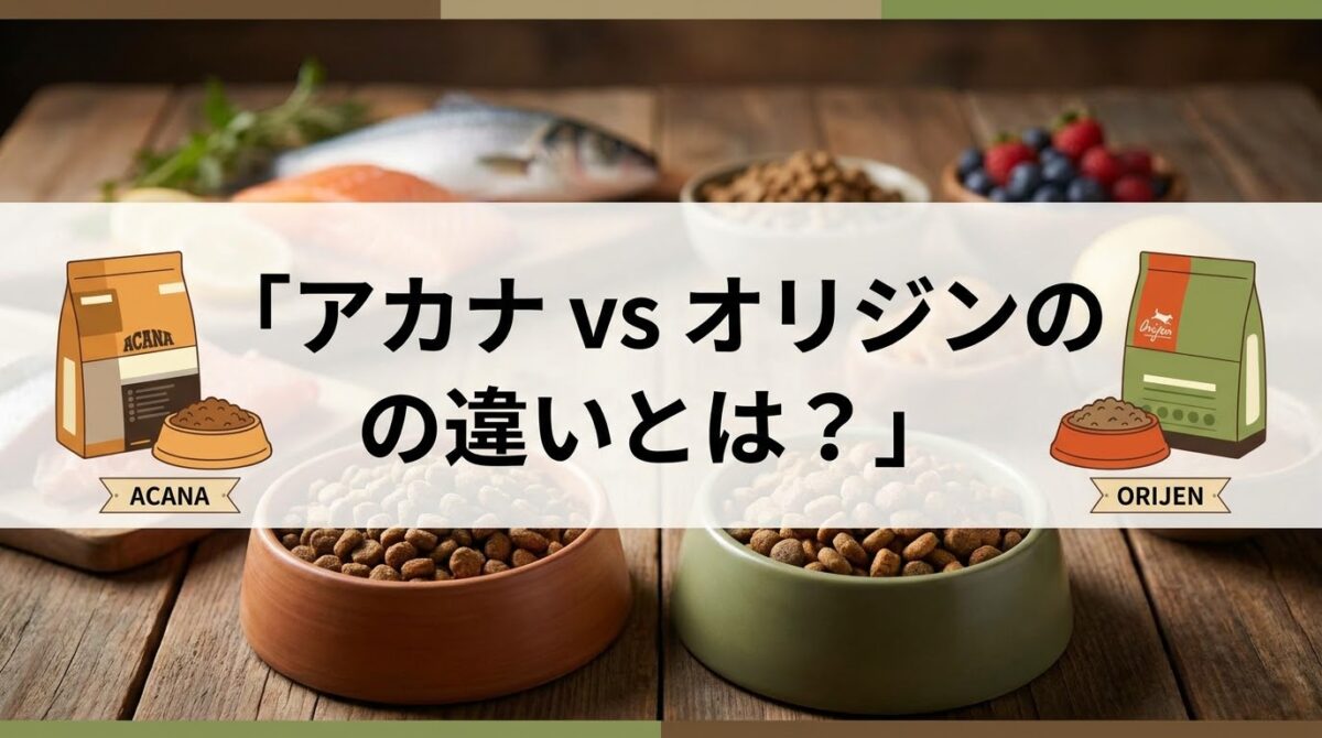 アカナ vs オリジンの違いとは?愛犬に合う失敗しない選び方を比較表で解説