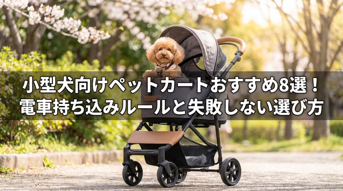小型犬向けペットカートおすすめ8選!電車持ち込みルールと失敗しない選び方